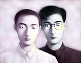 Zhang Xiaogang big family 1996 painting